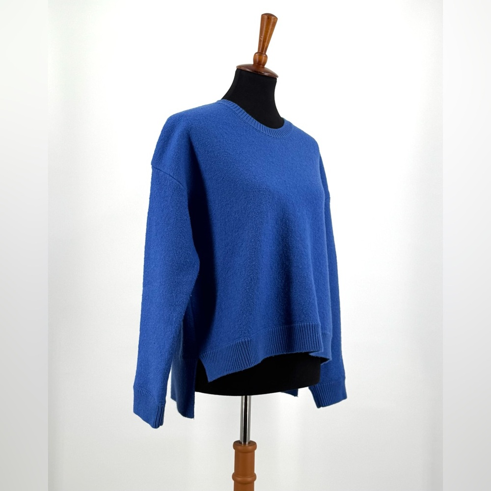 Tory Sport Merino Wool Blue Crewneck Sweater Size S